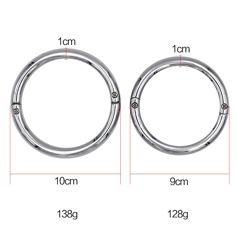 5pcs Stainless Steel Cattle Nose Rings Cow Bull Traction Ring Large Circle Bull Ox Cow Farm Animal Bovine Traction Clasp