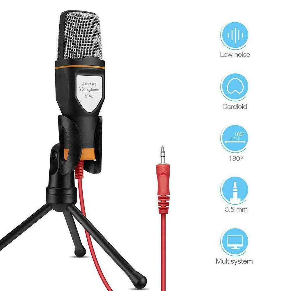 Computer microphone SF-666 Handheld Microphone Sound Studio Microphone Mic For Computer Chat PC Laptop Skype MSN