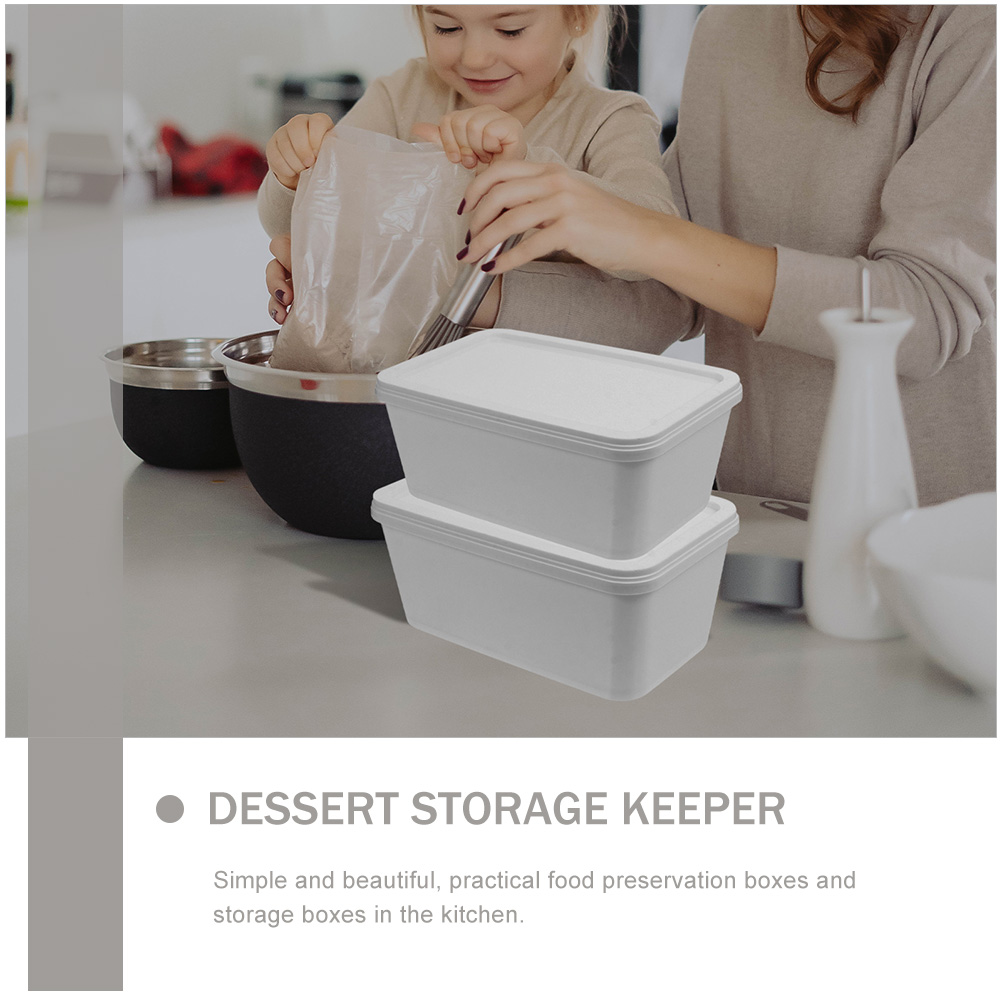 Portable Ice Cream Box Reusable Freezer Container Storage Boxes For Kitchen Fruit Dessert Keeper Dining Bar