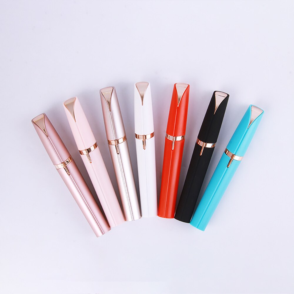 Maquinilla de afeitar eléctrica para cejas, cortador de cejas indoloro de acero, utensilio para eliminar el vello Facial, minidepiladora para cejas, herramienta de belleza moldeadora, 1 ud.