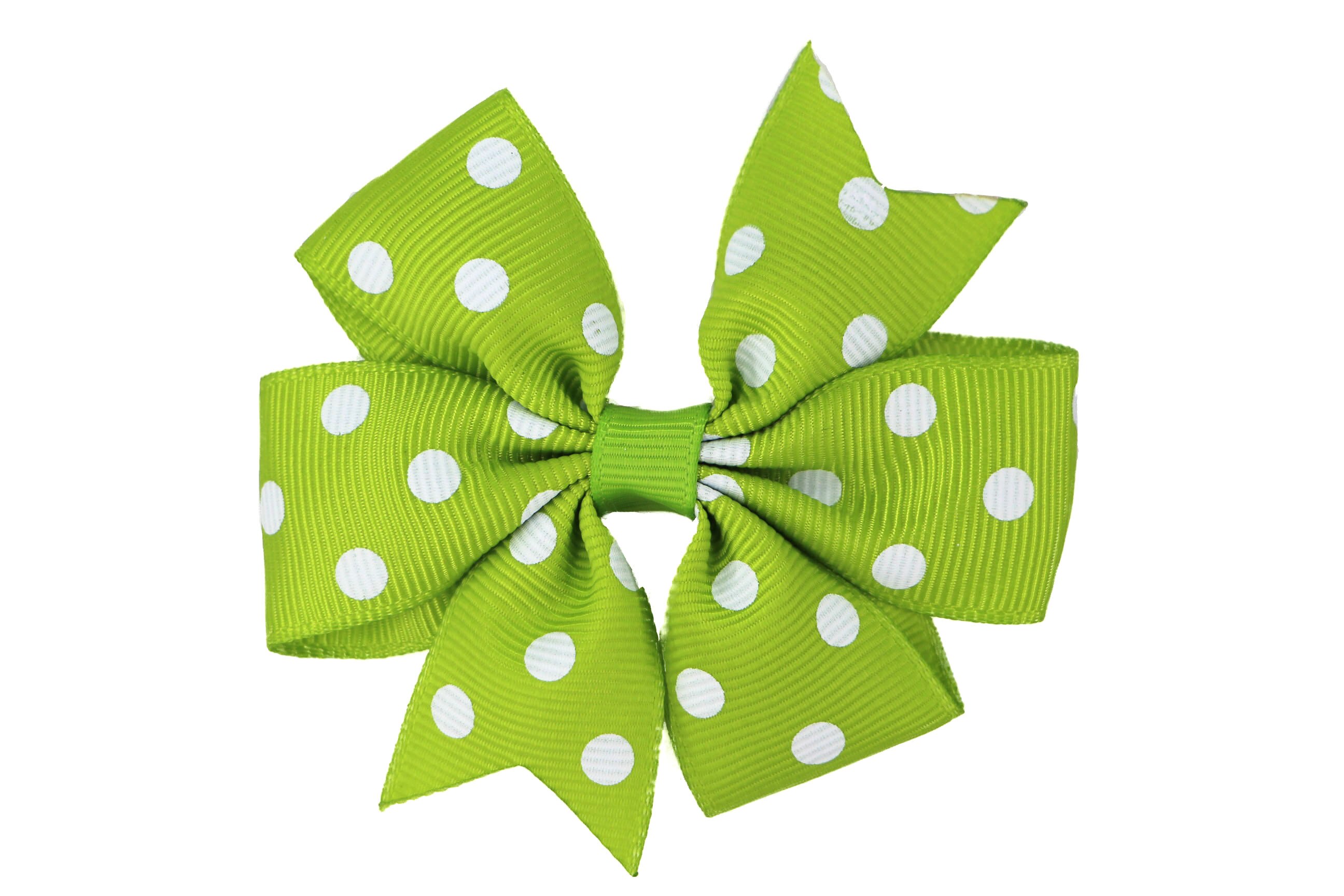3 zoll Polka Dot Ripsband Haar Bögen Alligator Clip Kinder Mädchen Bowknot Haarnadel Headwear Haar Accessorises OEM & ODM: 3