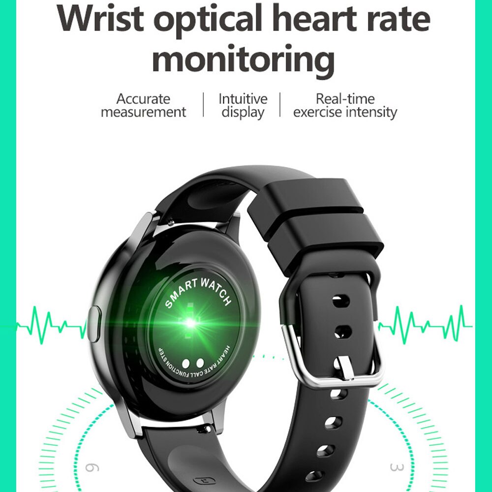 Smartwatch Men Women - Full Touch Heart Rate Blood Pressure Monitor - Fitness Tracker for Android iOS