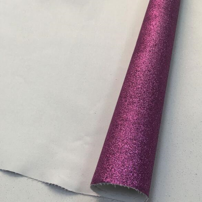 20*30 cm Glitter Dunne Synthetisch Leer Stof Effen Kleur A4 PU Stof DIY Handgemaakte Naaien Kleding Levert Decor: purple / 20X15cm (A5)