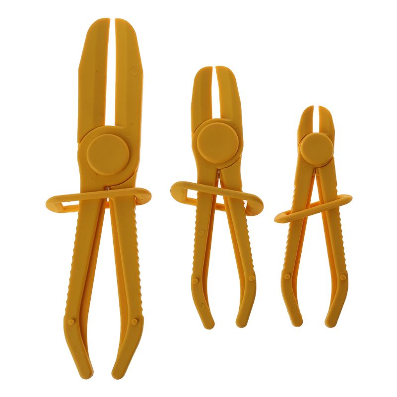 3Pcs/Set Flexible Hose Clamp Kit Line Pipe Pinch Off Plier Brake Fuel Water Line