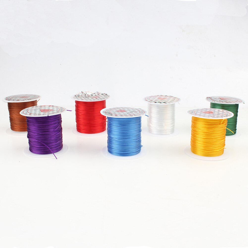 Eight Colors Strong Stretchy Elastic Beading Wire Cord String Thread 10M/roll 0.8mm For Jewelry Making DIY Bracelet Accessories