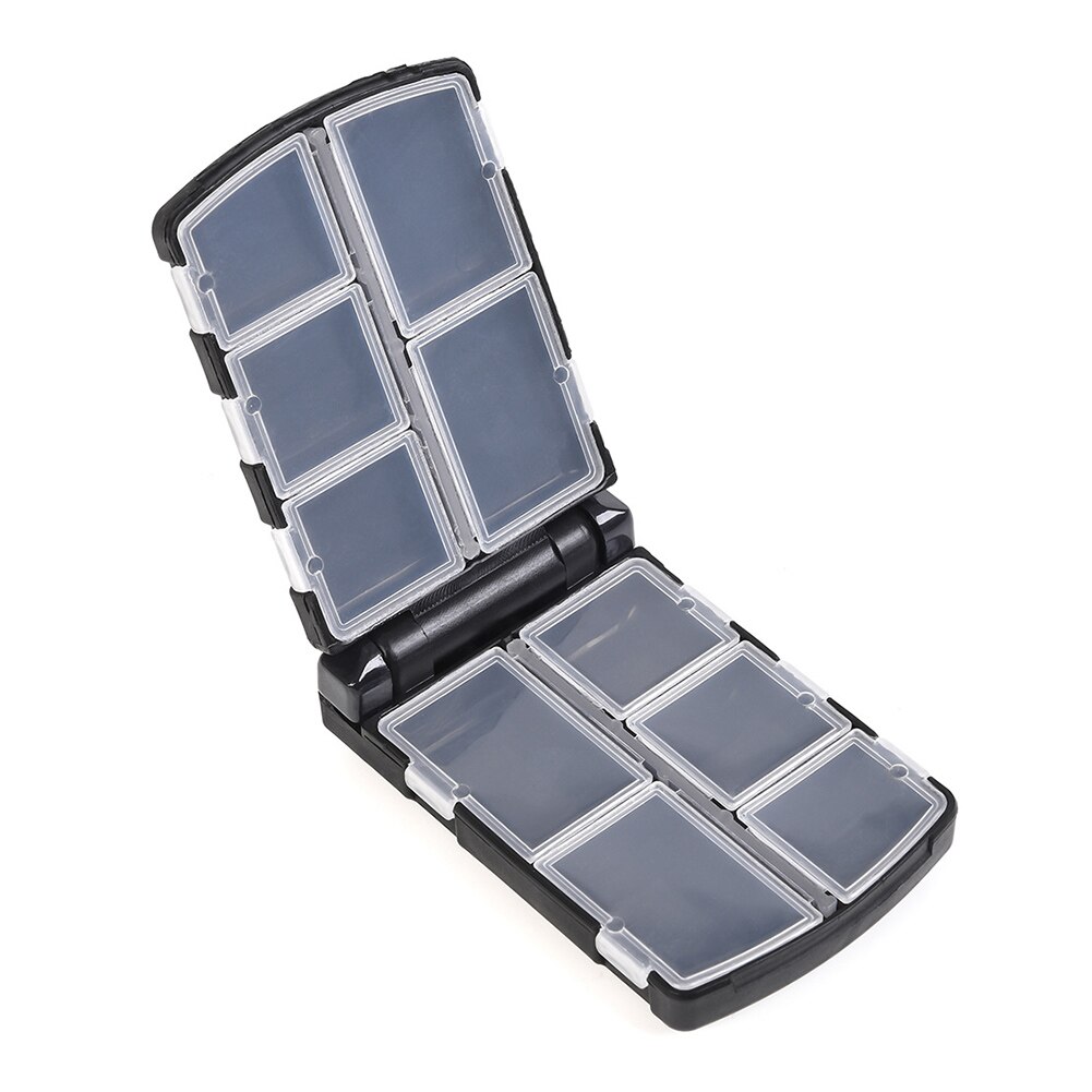 Portable ABS PlasticCase Storage Box Travel Medicine Box Holder Tablet Organizer Fishing Lure Bait Storage Box Fishing Gear Tack: S