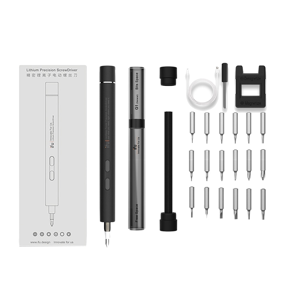 Electric Power Screwdriver Portable Rechargeable Lithium Screw Driver USB Charging For PC Cellphone Small Devices Repair Tools