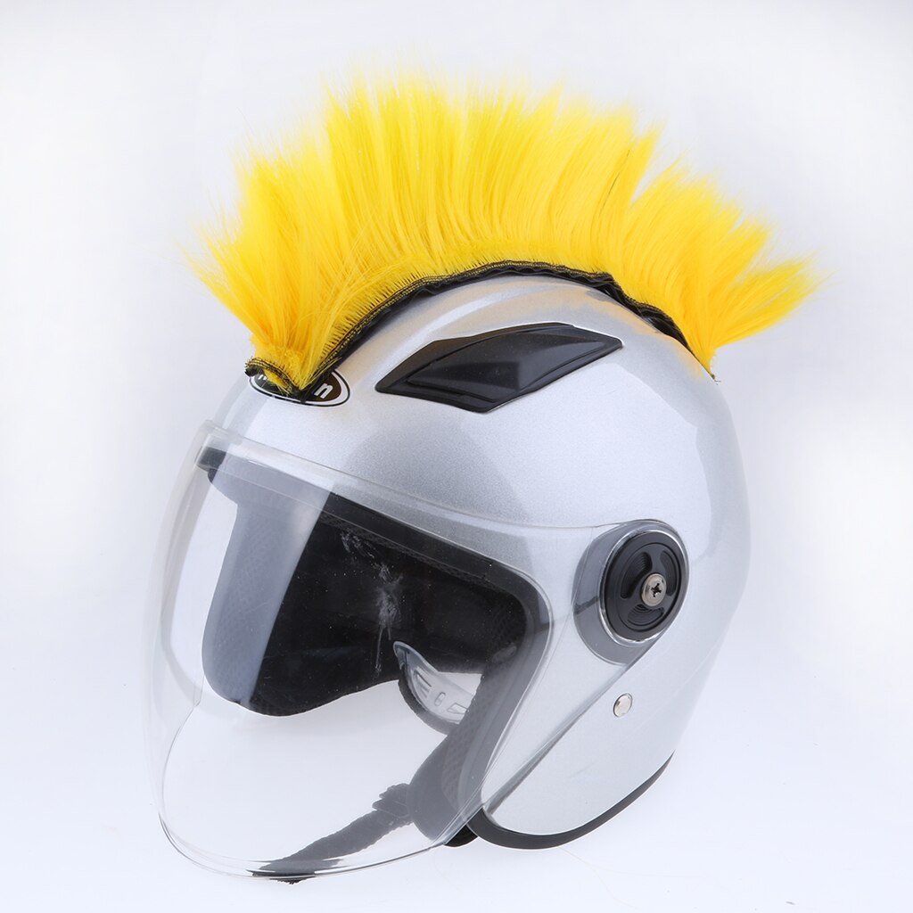 Motorrad Skinhead Perücke Punk Helm Mohawk Perücke Kostümich Haarteil Skinhead Perücke für Cosplay