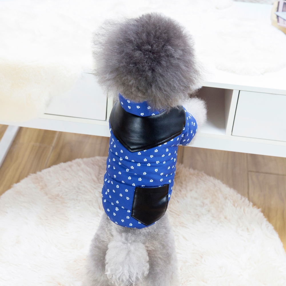 Haustier Winter Wasserdichte Jacke Yorkshire Terrier Unten Mantel Hunde Warme Leder Tasche Baumwolle Mantel Bulldogge Kleidung Neue