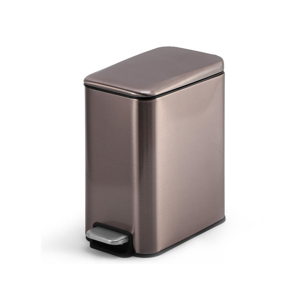 5L Stainless Steel Rectangle Kitchen Trash Can Dustbin Trash Bin Waste Bin Garbage Bag Holder Garbage Bin Kitchen Bin 45a