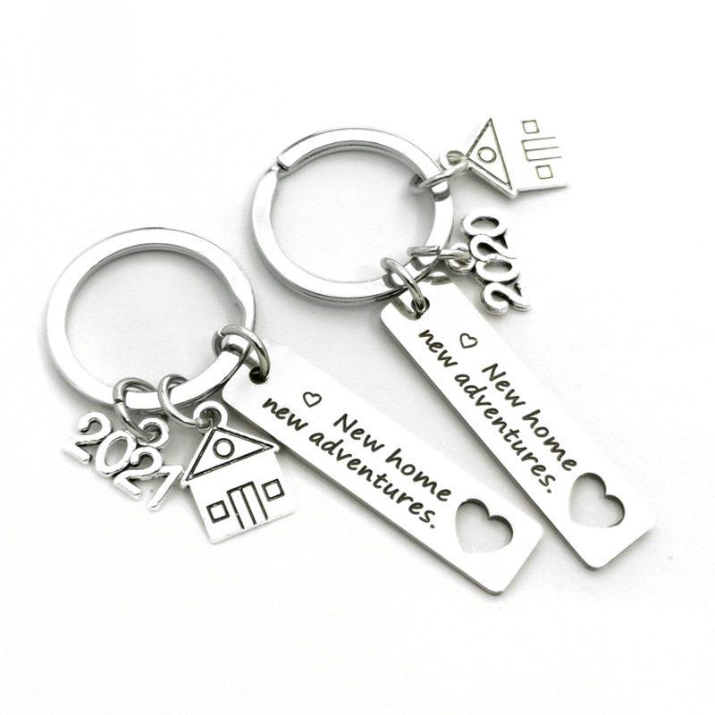 2022 Home House Warming Presents Housewarming for Couples Keychain - Homeowner , Adventures.