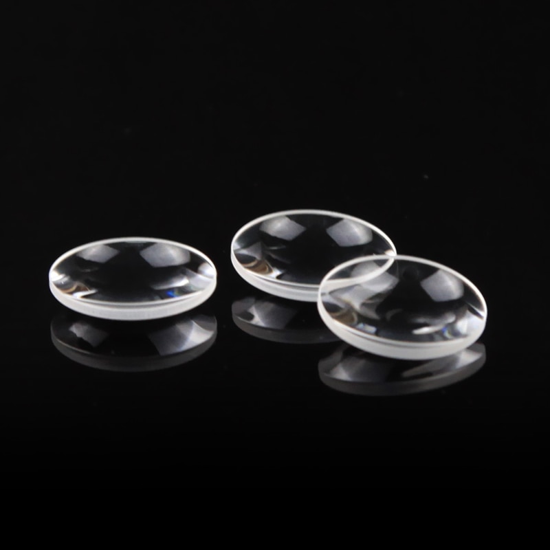Optical flat convex lens diameter 22mm focal length 40.5mm K9 customization