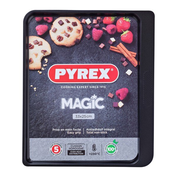 Non-stick Oven Lade Pyrex Magic Carbon Staal Verzinkt Staal (33X25 Cm)