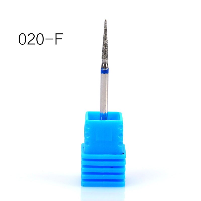 Broca de diamante 6 tipo 3/32, fresa para manicura, cortador para pedicura, máquina eléctrica, dispositivo, herramienta para manicura, fresa: F