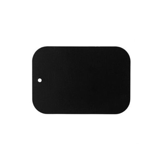 1Pc 0.3Mm Ultra-Dunne Sticker Metalen Plaat Voor Magnetische Telefoon Houder Dubbele Kleefband Ijzeren Plaat voor Magneet Beugel: 1pc square black