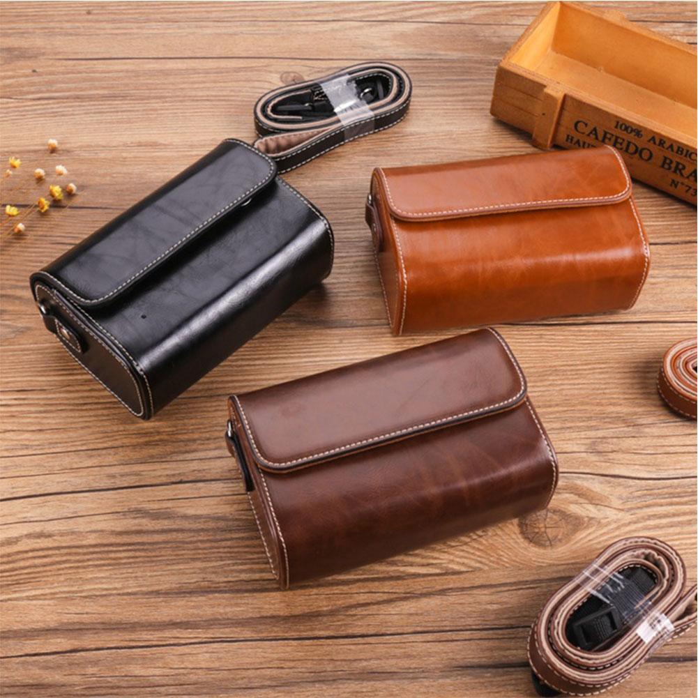 retro Kamera Ledertasche Tasche Für Mikro Einzigen SONY RX100 VII VI V VA IV III II HX90V HX90 HX80 HX99 HX95 HX60V HX50 HX30 HX20