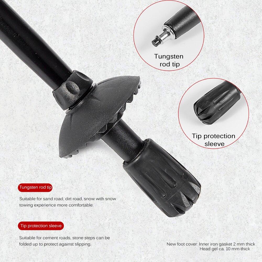 Foldable Anti Shock Nordic Walking Sticks Telescopic Trekking Poles Telescopic Scandinavian Walking Sticks Anti Shock Hiking