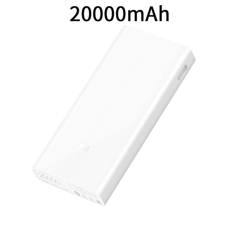 Xiao mi mi power bank 20000 Mah 2C externe BATTERIJ 10000 Mah 2i 5000 mah draagbare quick Charger Voor Iphone samsung Smart Phone: 20000mah