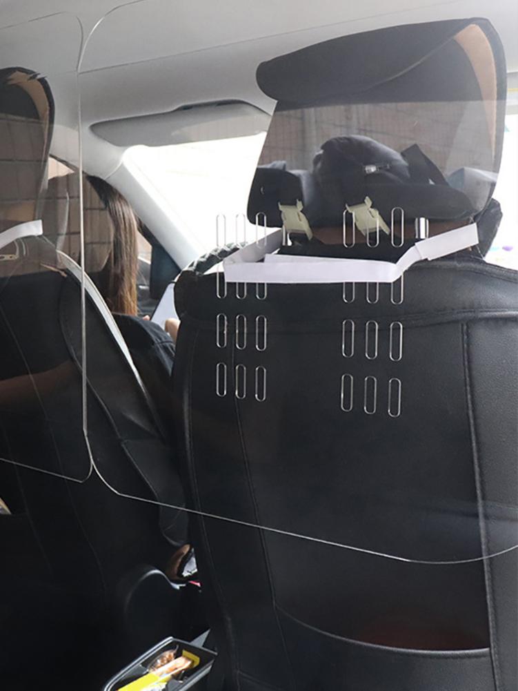 Car Transparent Protective Shield Completely Wrap Automotive Isolation Film Cover Splash Prevention Partition Board For Taxi
