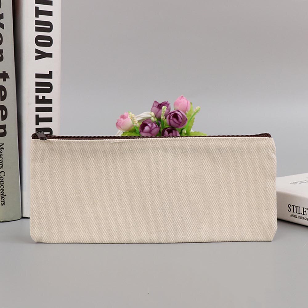 Eenvoudige Stijl Vrouwen Make-Up Tas Canvas Portemonnee Telefoon Tas Voor Reizen Dames Pouch Vrouwen Cosmetische Tas Potlood case