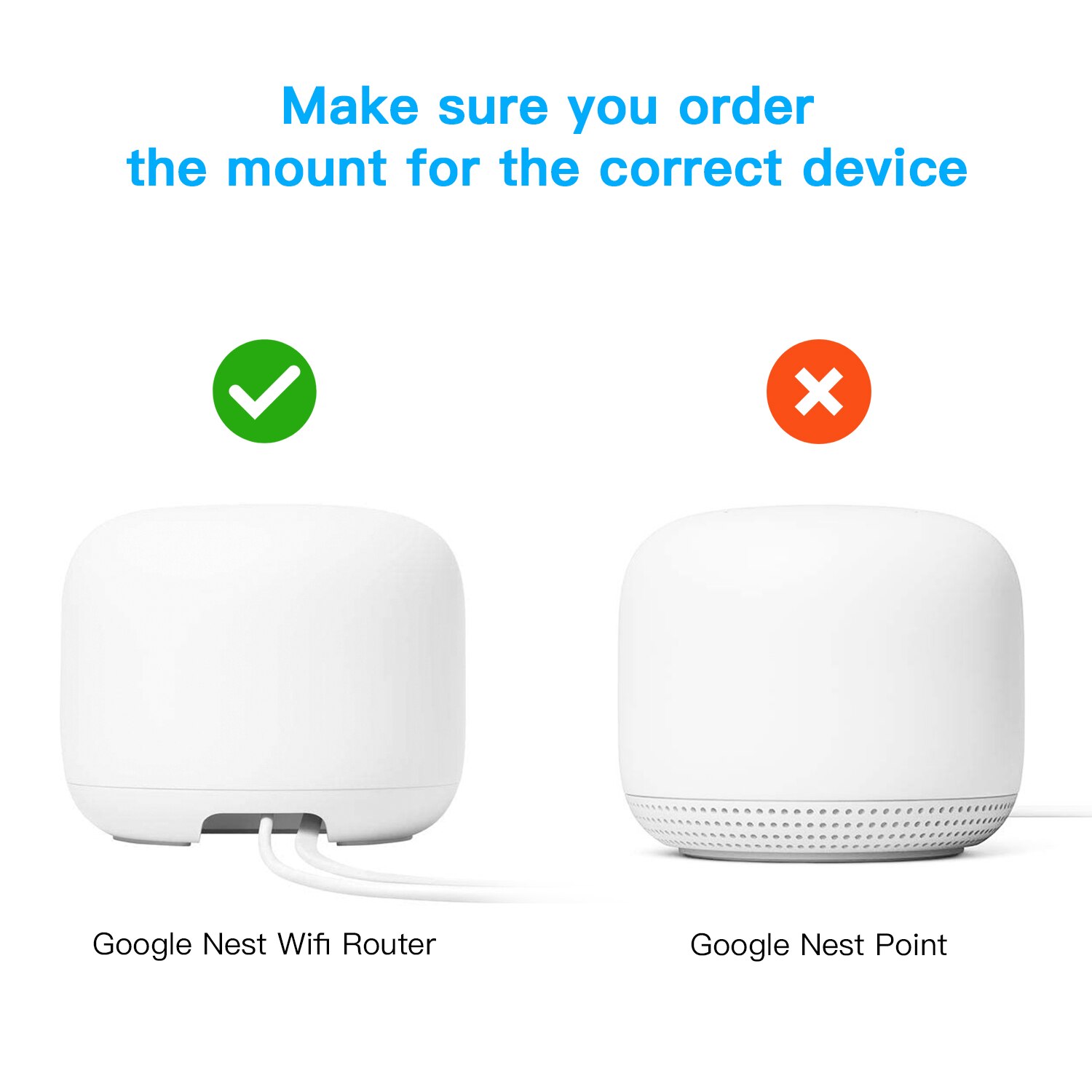 1/2/3Pcs Outlet Wall Mount Holder Only for Google Nest WiFi Router Easy Installation No Cord Clutter Holder Bracket No Screws