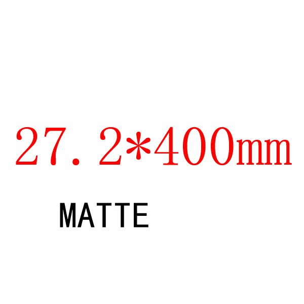 Mcfk 3k reggisella per bicicletta in fibra di carbonio MTB Road Bike Super Light Tube Mountain Cycling Parts lunghezza 165g 450mm: 27.2x400 matte