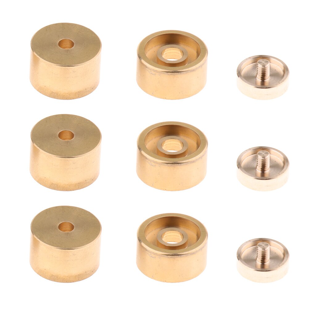 1 einstellen Goldene Metall Trompete Ventil Finger Tasten Trompete Reparatur Teile Musical Instrument Zubehör für Trompete