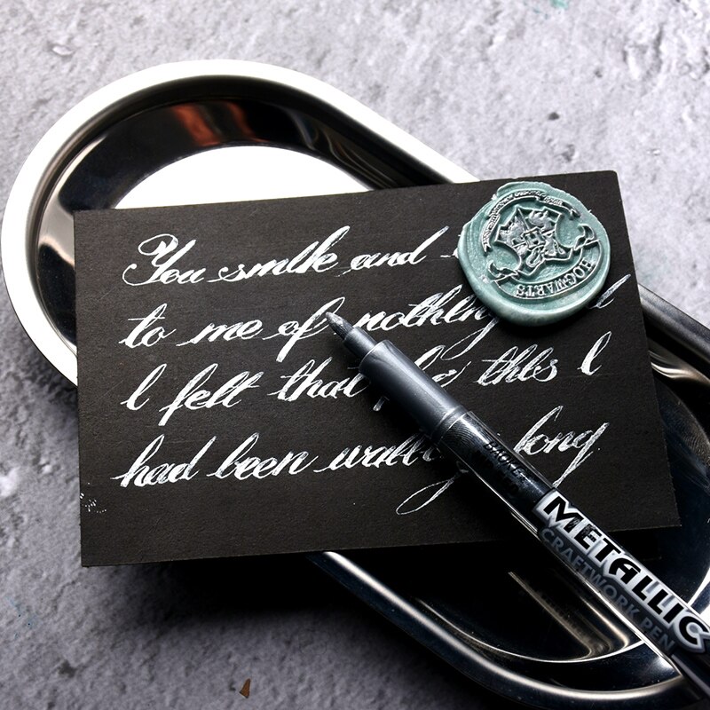 Gold Silver Paint Marker Water-base Marker Pen for Ceramics Glass Fabric Leather Dark Paper Painting Doodling DIY Art Markers