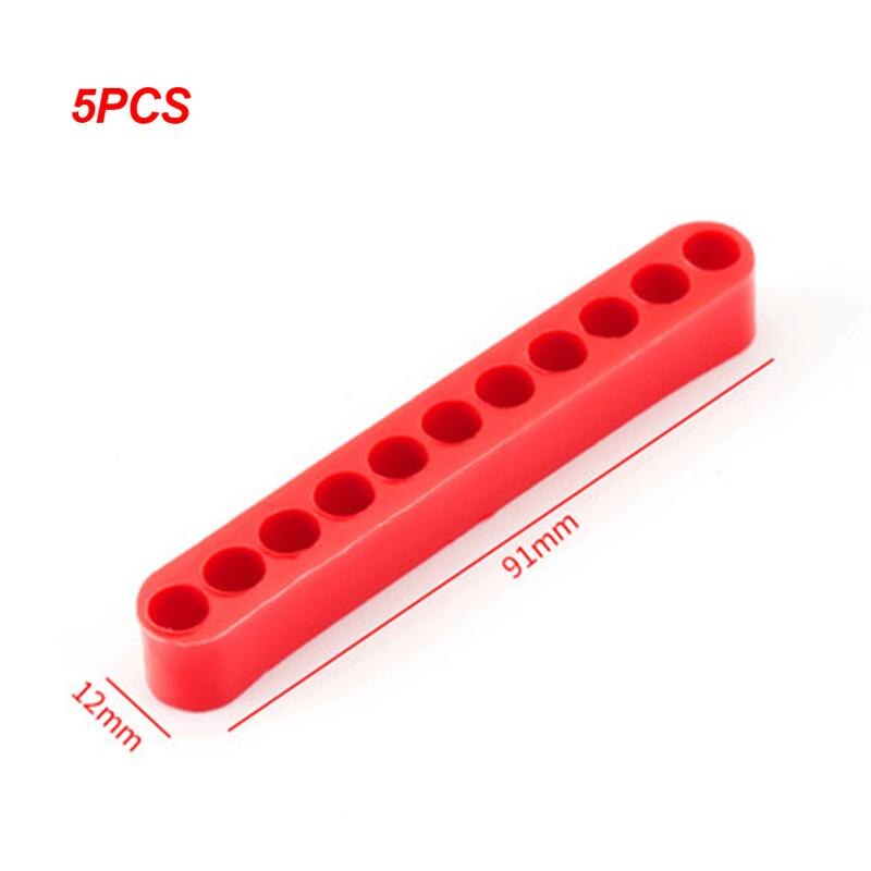 5pcs Hex Bit Organizer Case 11/15 Holes Block Extension Storage Neat Long Screwdriver Bit Holder Sockets Screwdriver Parts Case: 91X12X12mm