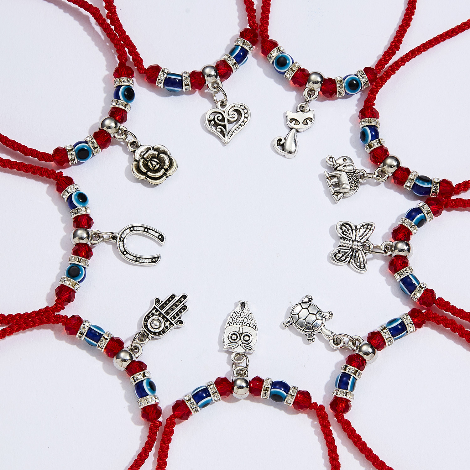 Türkische Evil Eye Armbänder Für Frauen Red String Hamsa Armbänder Handgemachte Geflochtenen Seil Glück Armband Weiblichen Freundschaft Schmuck