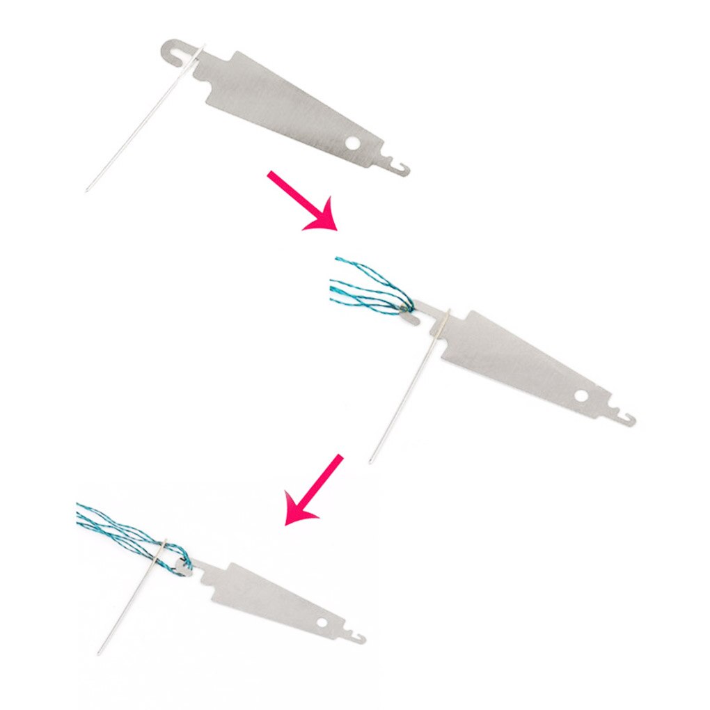 30pcs Cross-stitch Needles Embroidery Large Eye Sewing Needles Hand Sewing Tool with Threader