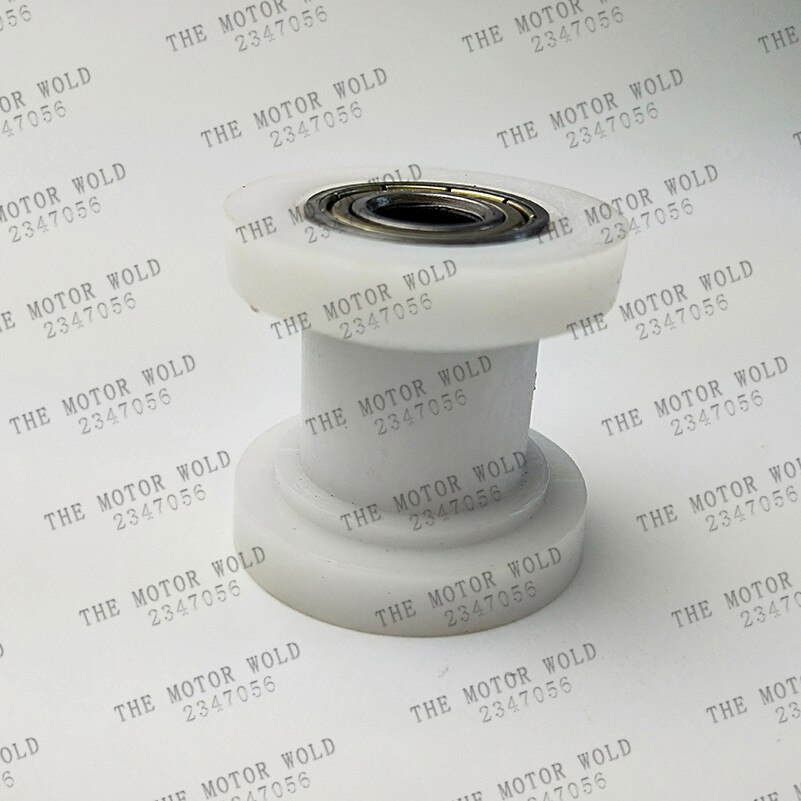 7 colors Motorcycle motorbike 10mm Chain Roller Tensioner Pulley wheel guide 125 XR CRF 50 KLX110 Thumpstar: white