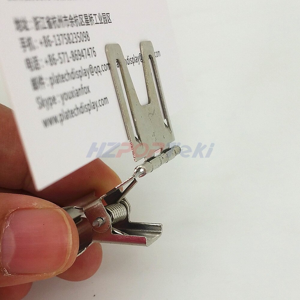 Pop Metall Preis Etikett-Schild Papier Zeichen Karte Anzeige Clips Halfter Edelstahl H 5,5 cm Für Einzelhandel Brot Einkaufen Werbeaktionen 20 stücke
