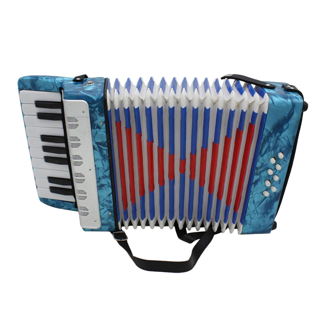 17-Key 8 Bass Piano Accordion w/ Straps Educational Music Instrument