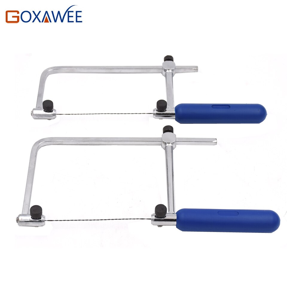 ASB400/500-Arco de sierra para marco de sierra de joyería, herramientas artesanales de carpintería, juego de herramientas de mano, hojas de sierra en espiral, 12 Uds.