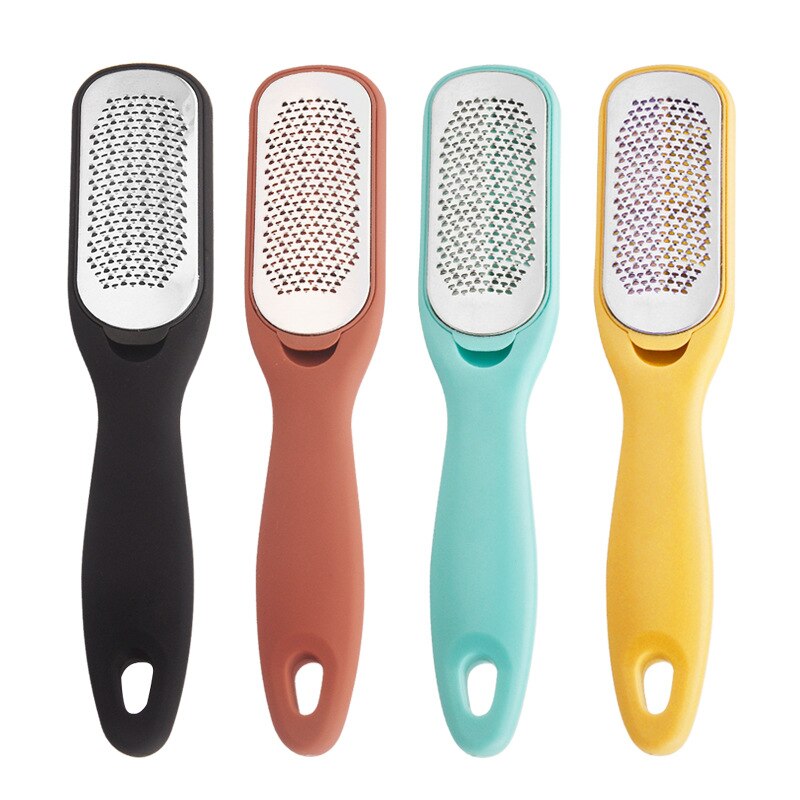 Noq Rvs Voet Bestand Metalen Dubbele Kanten Voet Scrub Voor Hakken Slijpen Pedicure Bestanden Voeten Cleaning Care Tools