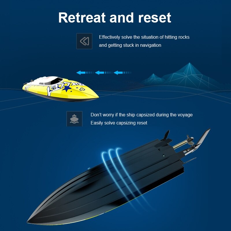 Afstandsbediening Speedboot Elektrische Rc Boot High Speed Radio Racing Oplaadbare Bestuurbare Boten Rc Speelgoed 20 Km/h