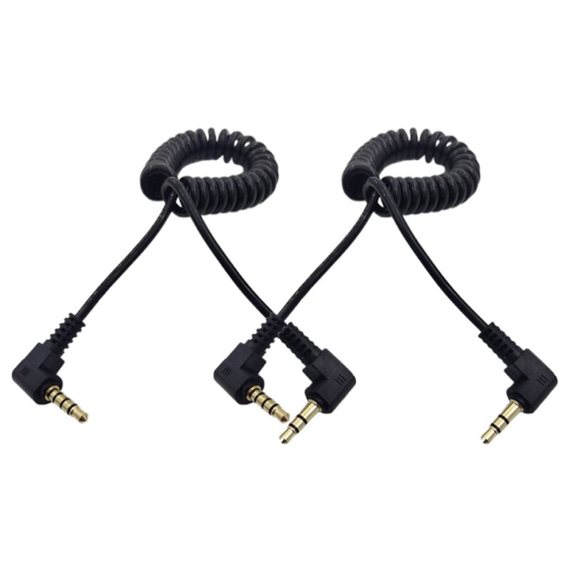 2Pcs Microfoon Conversie Lijn Microfoons SC2 3.5Mm Trs Naar Trrs Patch Kabel: Default Title