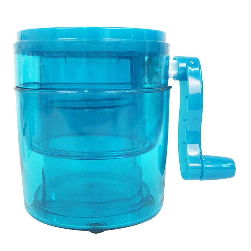 1.1L Portable Hand Crank Manual Ice Crusher Shaver Kids Shredding Snow Cone Maker Machine Kitchen Tool
