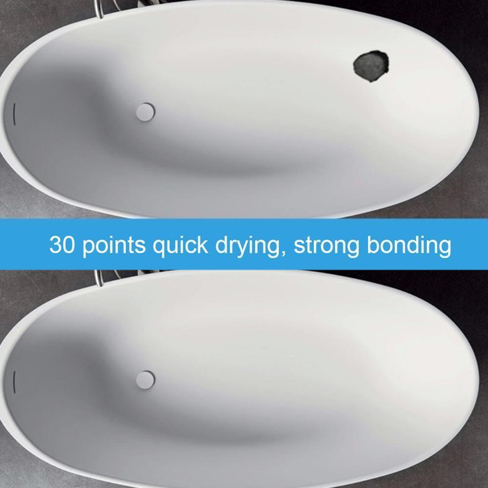 Ceramic Paste Floor Tile Adhesive Tile Repair Agent Tub Tile and Shower Repair Kit Porcelain Repair Kit for Crack Chip