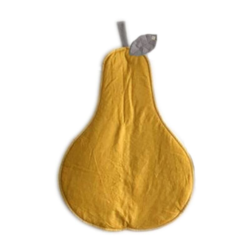 Cojín bonito para gatear con forma de pera para bebé, alfombrilla suave para jugar al gateo, alfombra para Recién Nacido 425F: Amarillo