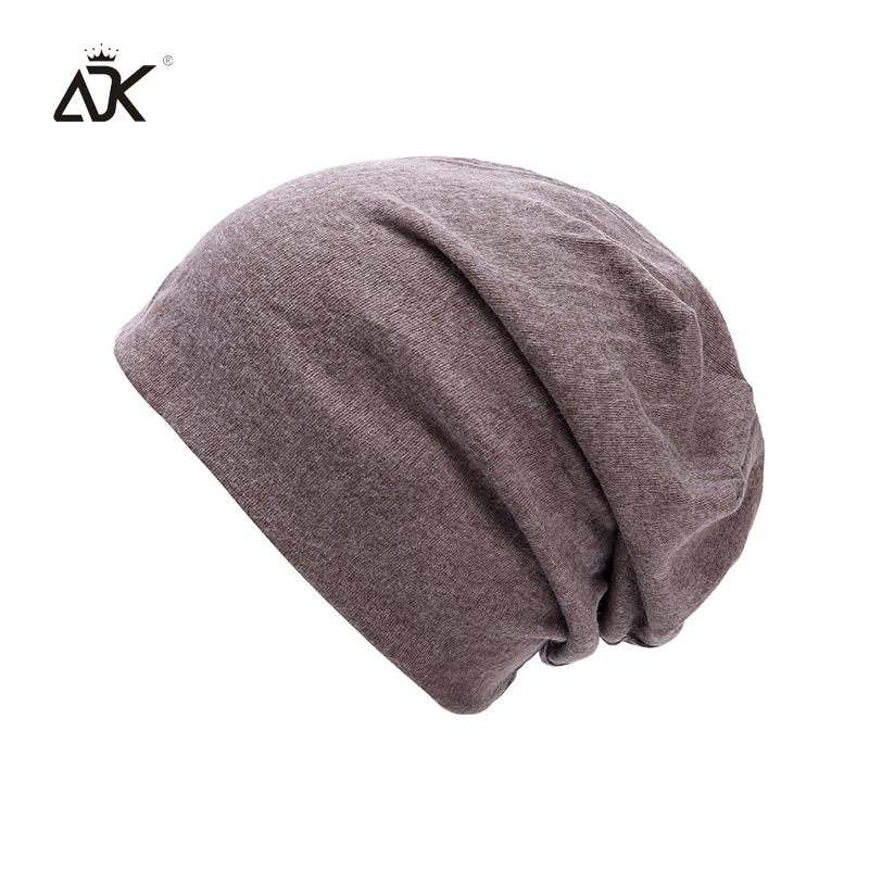 Cotton Winter Cap Acrylic Skullies Beanies For Men Women's Solid Color Outdoor Slouchy Knitted Hat Unisex Baggy Headgear