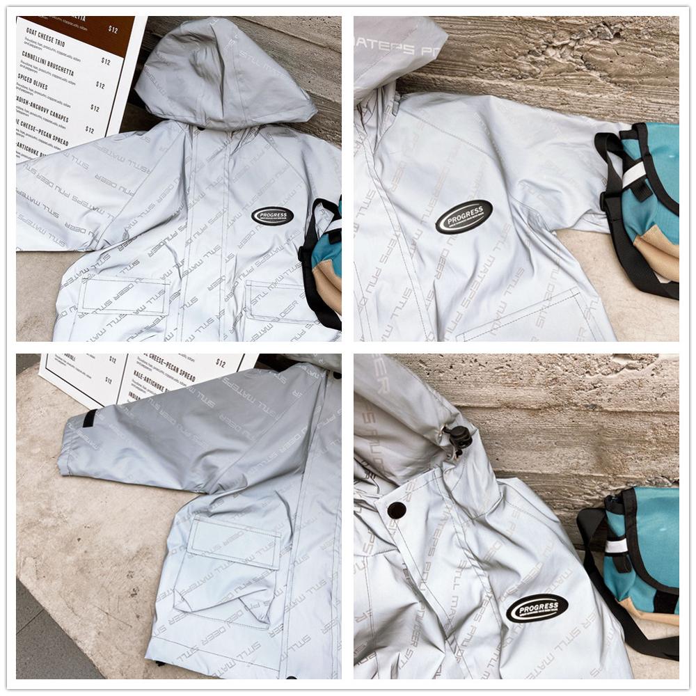 Benemaker Spring Baby Clothes Girls Boys For Light Reflective Jackets Teen Windbreaker Kids Hooded Coats Children Clothing CX049