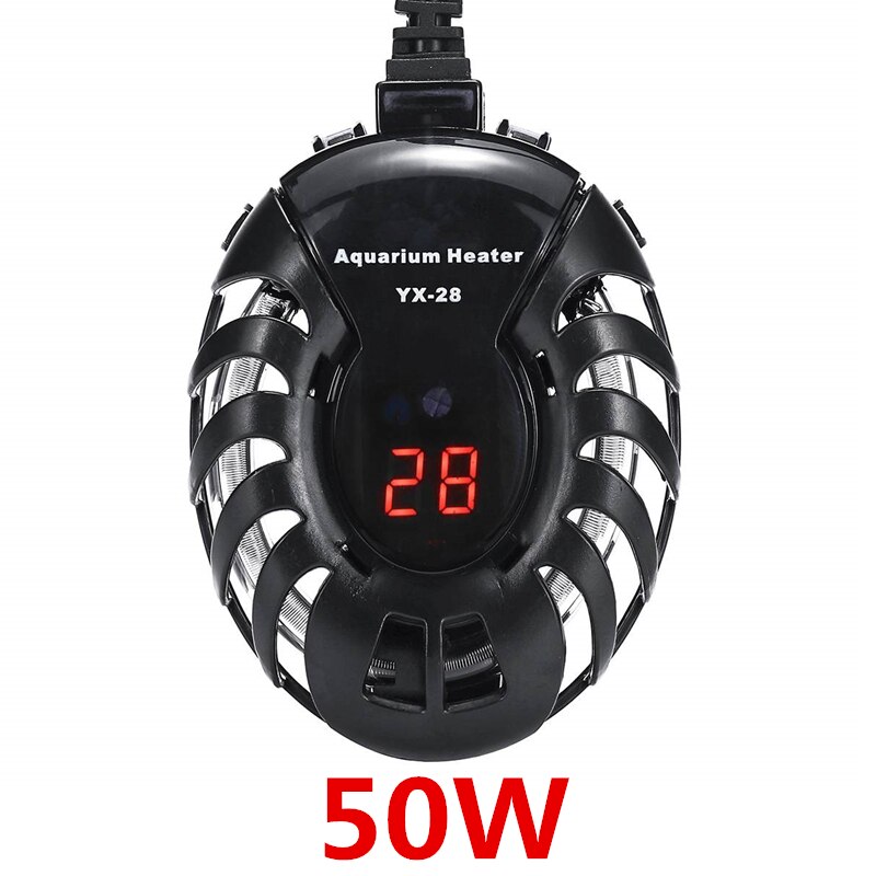 220V Aquarium Heater Mini Electric Heating Rods Digital Temperature Controller Fish Tank Turtle Tank Heater 25W 50W 75W 100W: 50W / US Plug