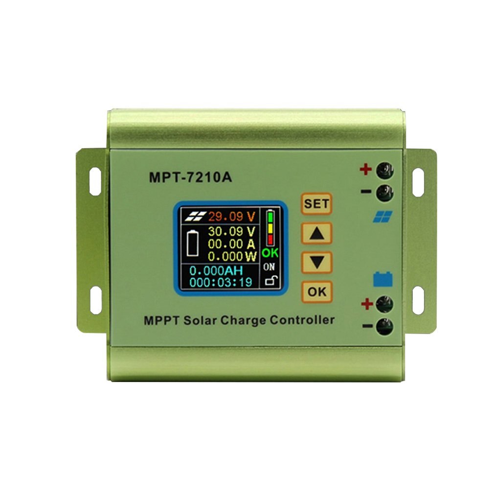 MPT-7210A Color LCD Display MPPT Solar Panel Charge Controller 24/36/48/60/72V Boost Solar Battery Controllers