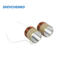 Shevchenko 19.5mm wit aluminium speaker woofer spreekspoel bas ring 2 layer coil 2pcs