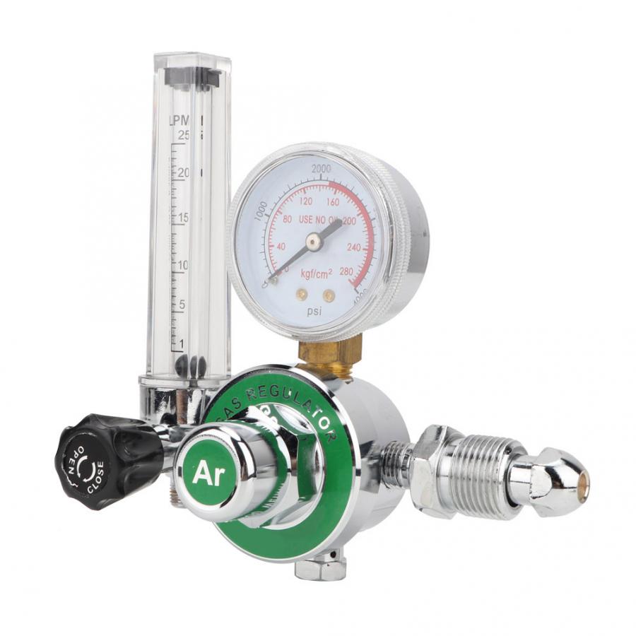 Pneumatic Tools Single Tube Argon Pressure Reducer Control Valve Regulator Outlet Male Thread G5/8-14 (CGA540) Gas Pressure.