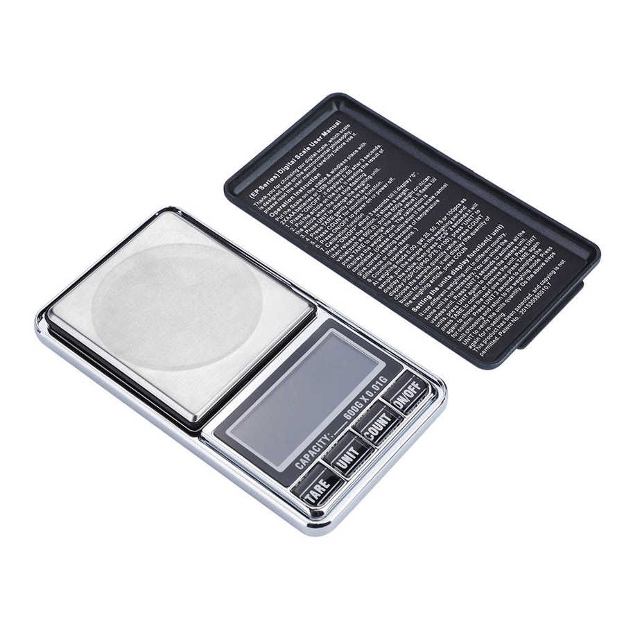 Pocket Weight Scale Economy High Scale LCD Screen Jewelry Store for Kitchen Home Indoor