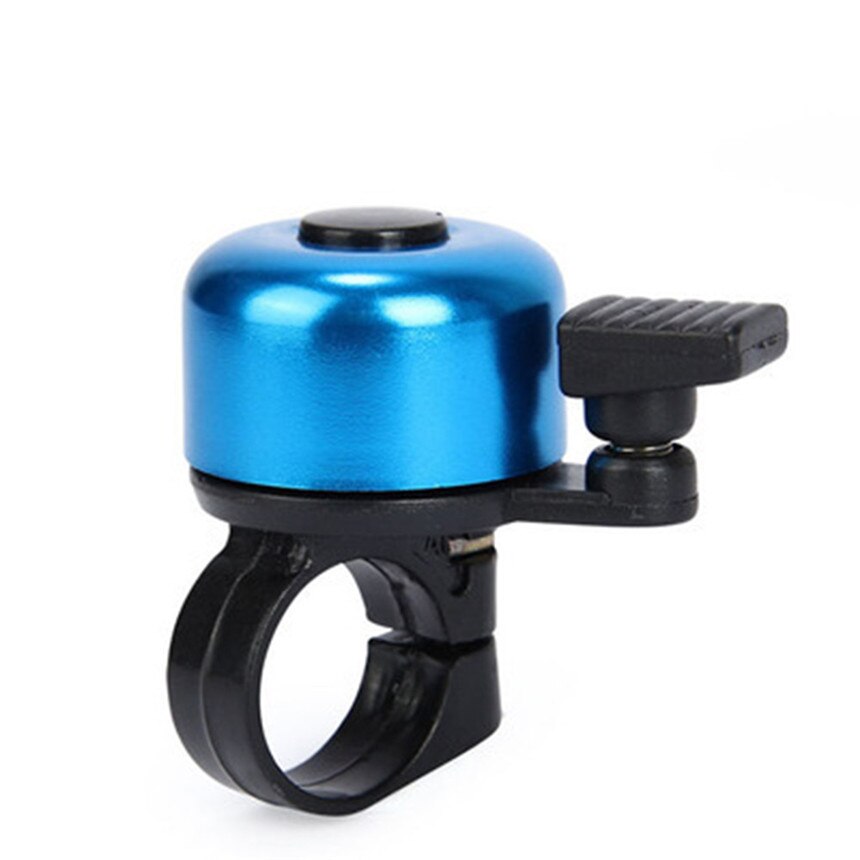 Bicycle Bell For Safety Cycling Colorful Bicycle Handlebar Metal Ring Black Bike Bell Horn Sound Alarm: Blue