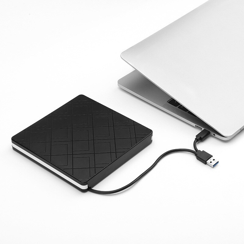 USB3.0 External CD DVD Drive, Portable CD / DVD Drive Recorder, for All-In-One / Notebook / Desktop Computer